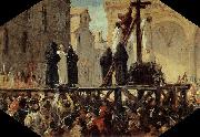 Stefano Ussi The Execution of Savonarola USA oil painting artist